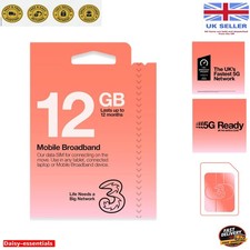 Flexible 12GB Mobile Data SIM – Enjoy 5G Access, Fits All Unlocked Devices
