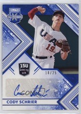 2018 Panini Elite Extra Edition Blue 18/25 Cody Schrier #15U-CO Auto 2oe