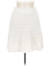 Olive and Oak Women Ivory Casual Skirt M