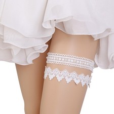 Garters for Bride, Wedding Garter for Bride or Prom, 2 Pieces Stretchy Soft L...