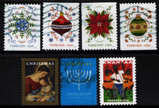 OFF paper 5940-46 Happy Holidays used set of 7 Forever 2024   f414