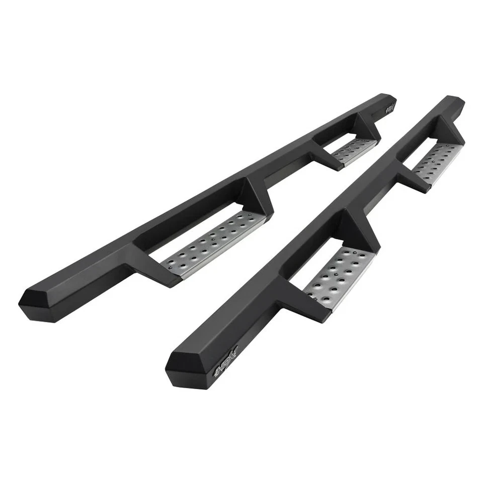 For Nissan Frontier 22-25 Drop Steps 4" HDX Cab Length Black Drop Steps w Foto 2 de 4