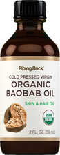 Baobab Oil Organic  2 fl oz  For Hair, Skin, and Face  by Piping Rock