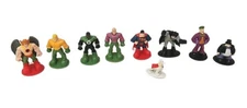 DC Super Friends 9 Mini PVC Figurines 1 - 2"