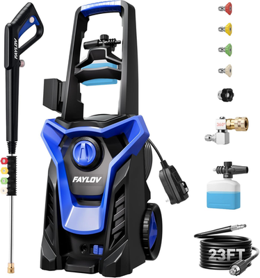 #ad Pressure Washer Power Washer with GFCI Safety Plug amp; No Bend 360° Nozzle 1.33 $167.99