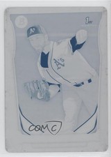 2014 Bowman Prospects Printing Plate Cyan 1/1 Dillon Overton #BP60 05fy