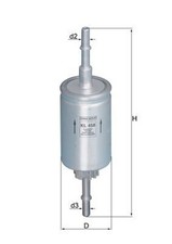 MAHLE Kraftstofffilter KL 458 Leitungsfilter für FORD MAZDA FIESTA FUSION DY 5