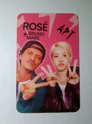 Rose feat.Bruno Mars Apt. 7x5cm Card Neu