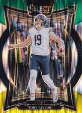 2024 Select Football Tory Taylor Yellow/Green Flash Concourse Level #1  PWE