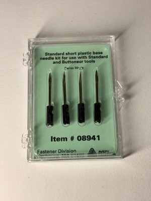 FASTENER DIVISION (SET OF 4) Standard Short Plastic Base Needle Kit 08941