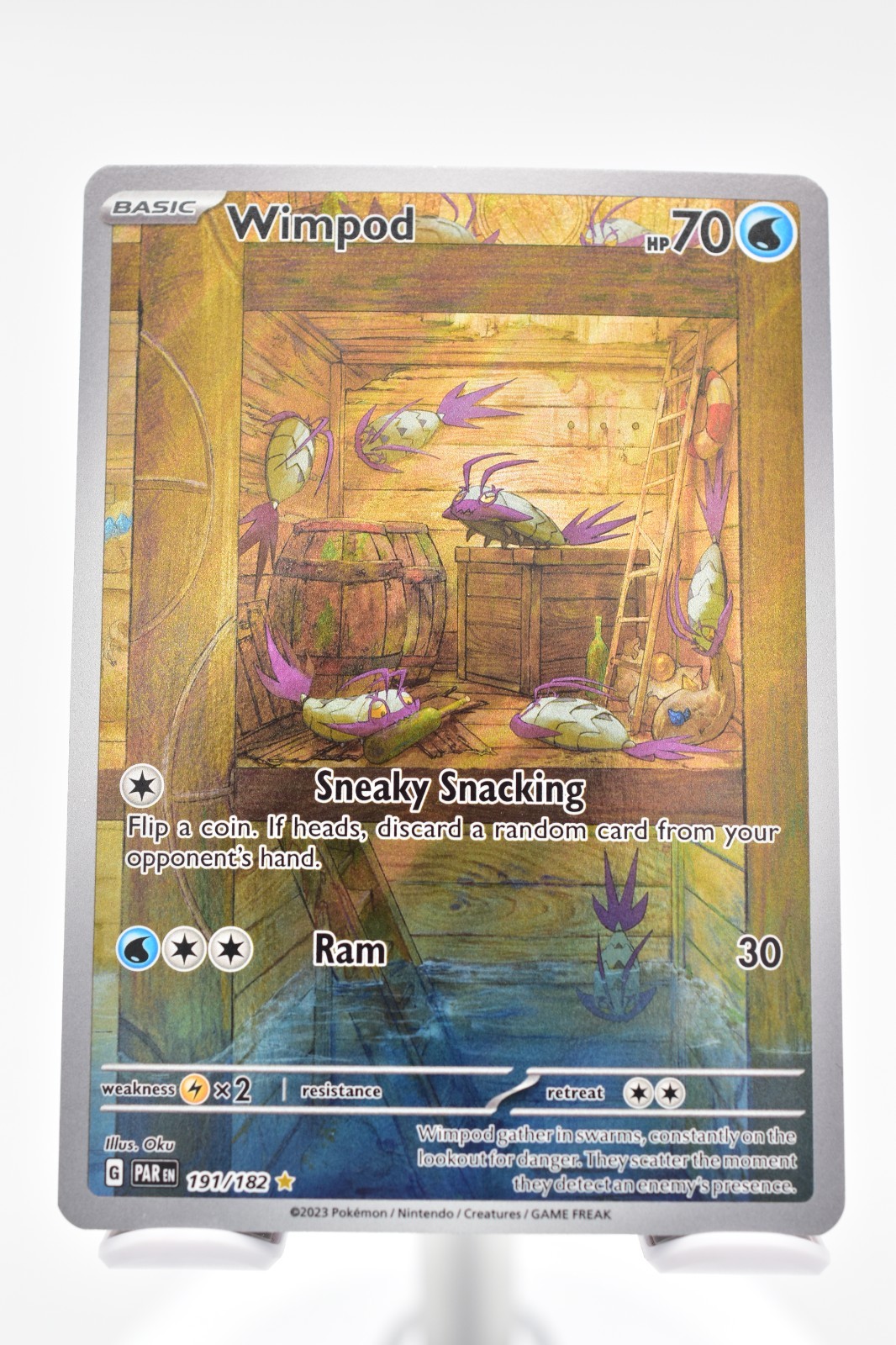Pokeon Wimpod 191/182 Illustration Rare IR Paradox Rift Near Mint Pack Fresh NM