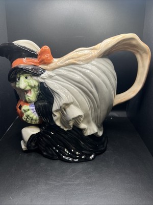 Fitz & Floyd 1988 Halloween Large Witch Pitcher, 2 Qt.