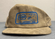 Genuine Leather Trucker Hat Adjustable Co-op Farmer Pig Beige Lincomix USA Made