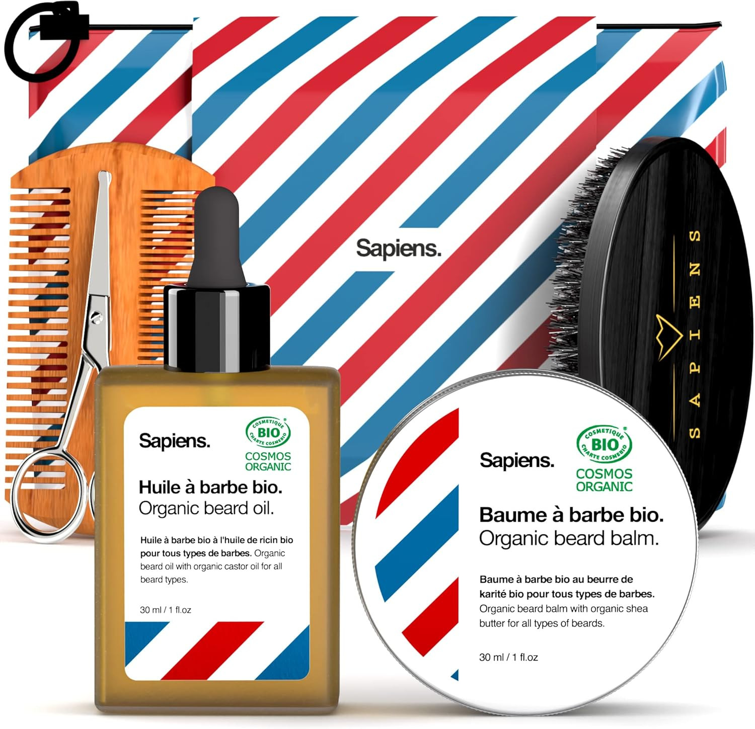 Kit Barba Naturale Barbershop: Olio e Balsamo Vegano e Biologico