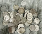50 ROOSEVELT 90% SILVER DIMES FULL ROLL WITH MIXED DATES VARIOUS MINTS 1947-64