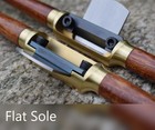 Handmade Brass Spokeshave - Flat Sole - O1 Tool Steel Blade - Made in USA