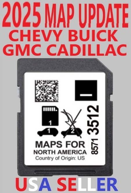 BRAND NEW 2025 UPDATE GPS GMC Chevy Buick Cadillac 85713512 SD Navigation Card