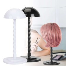 13.8 Inch Plastic Wig Stand Portable Hat Display Holder Mannequin Head for Wigs