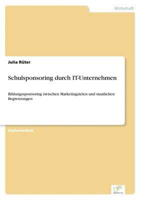 Julia Rüter | Schulsponsoring durch IT-Unternehmen | Taschenbuch | Deutsch