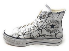 Converse scarpa donna in pelle modello Platform A24265C bianco Limited Edition