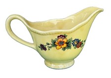 Homer Laughlin H & N Creamer Ceramic Floral Made In USA VINTAGE! JUN26