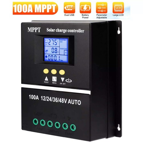 Black 100A MPPT Solar Charge Controller LCD 12V/24V/36V/48V Auto PV Regulador - Picture 11 of 20
