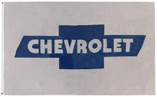 Chevrolet Car Logo White & Blue 3x5 3'x5' Premium Quality Polyester Flag Banner