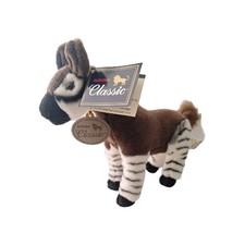 San Diego Zoo 1990s Vintage Aurora Classic OKAPI Animal Plush 9"x11" 1202LR