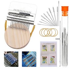 Knit Patch Kit, KnitPatch Patchmaker 2.0 Kit- Small Darning Loom 10 Hooks