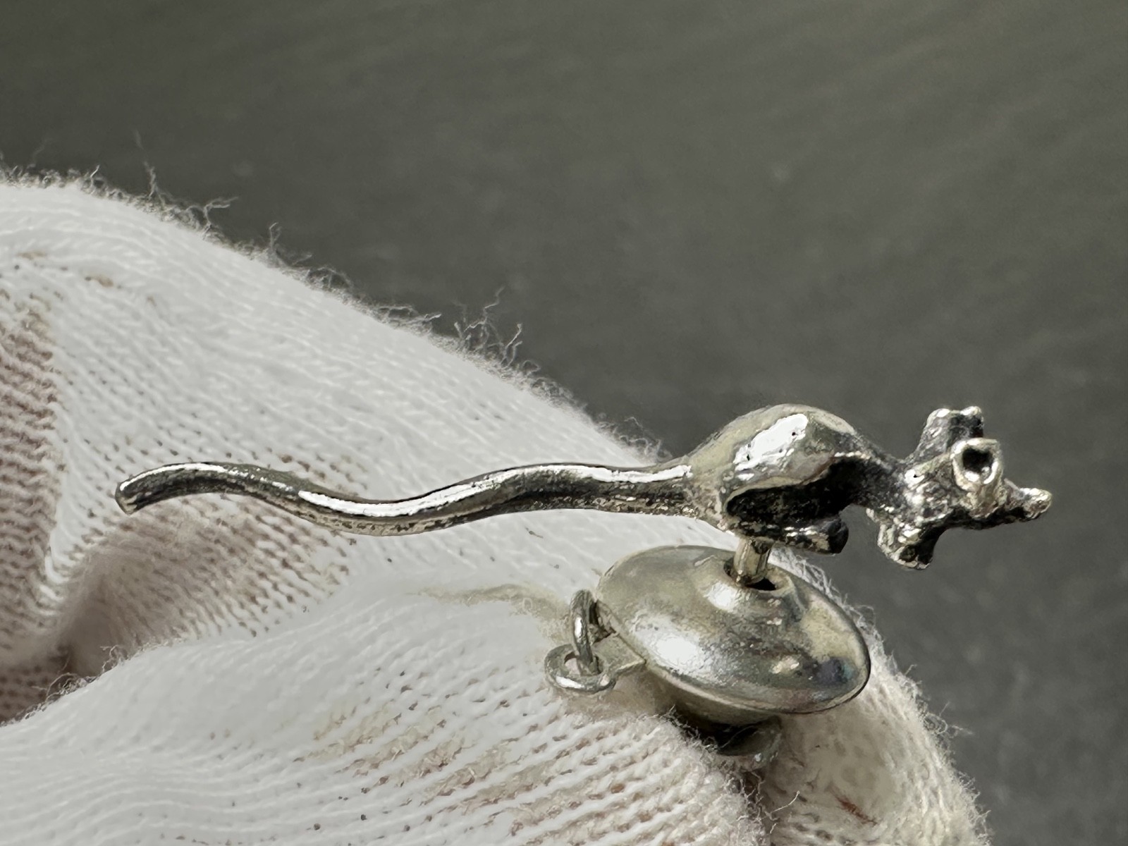 VINTAGE MOUSE (RAT? RODENT?) TIE PIN & TIE BAR M211