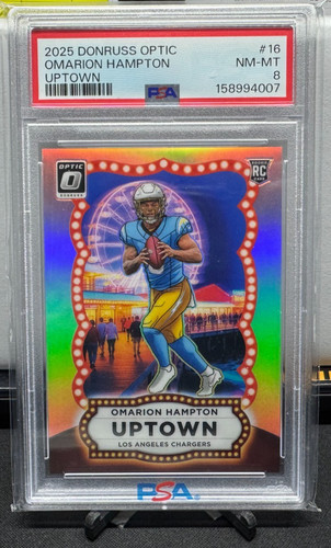 Omarion Hampton #16 2025 Panini Donruss Optic Uptown card