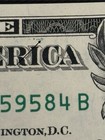 2021 New York $1 Bill Green Inkwell Spill Error Uncirculated Note — photo 2
