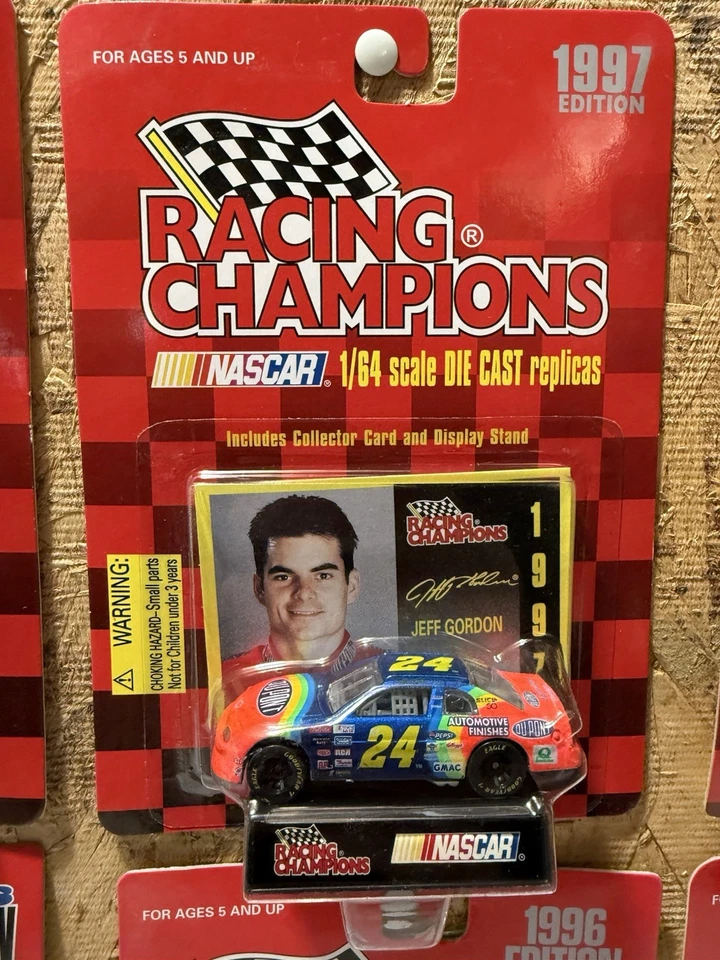 LOT OF 8 ASSORTED NASCAR DRIVERS 1996 & 1997 1/64 Racing Champions Diecast - Image 2 of 4