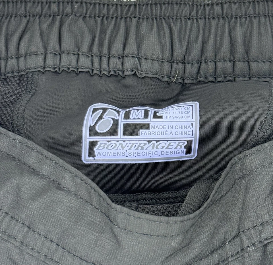 Pantalones Cortos de Ciclismo Bontrager Talla Mediana Asiento Acolchado Negro Satélite Bolsillo con Cremallera Foto 4 de 4