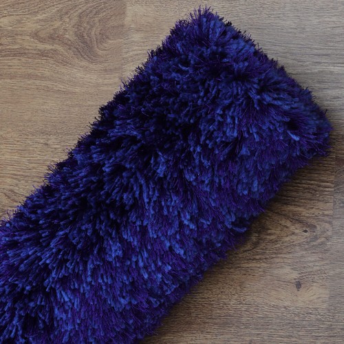 Eco-Friendly Hand Tufted Shag Polyester Area Rug Solid Blue BBH Homes - Picture 20 of 80