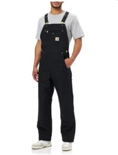 Carhartt Relaxed Fit Duck Bib Overall R01 46x30 46 X 30 NWOT