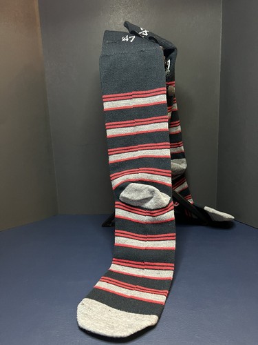 New England Patriots NFL 3 Color Stripe Men's Dress Socks - Size Large 6-12 '47 - Picture 3 of 4