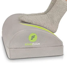 ErgoFoam Adjustable Foot Rest | Soft Ergonomic Desk Support for Back & Knee Pain