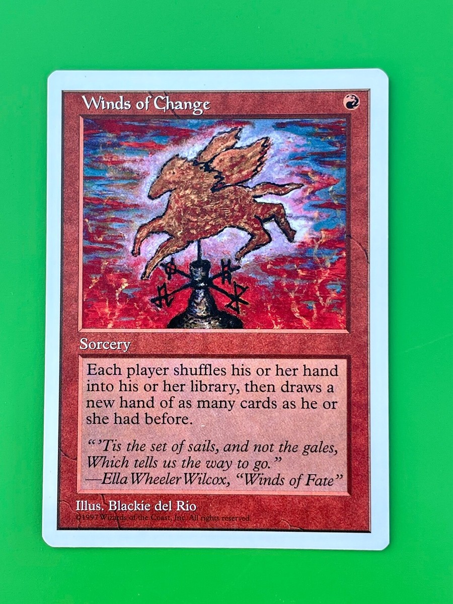 WINDS OF CHANGE Magic The Gathering MTG 5th Edition NM | eBay