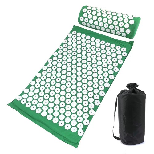 Juego de alfombrillas y almohadas de acupresión para aliviar el dolor estrés de acupuntura - Imagen 22 de 41