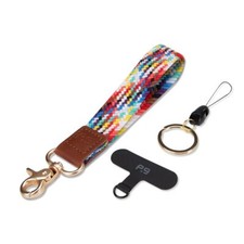 Universal Stretchy Nylon Wristlet Key Chain Elastic Wrist Strap for Smartphones