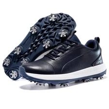 Men's Golf Sneakers Outdoor Spikes Golf Shoes Waterproof Non-slip Walking Shoes 