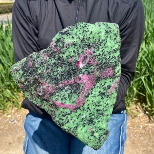 13.22LB Natural green Ruby zoisite (anylite) crystal Chakra Healing Energy - Picture 4 of 12