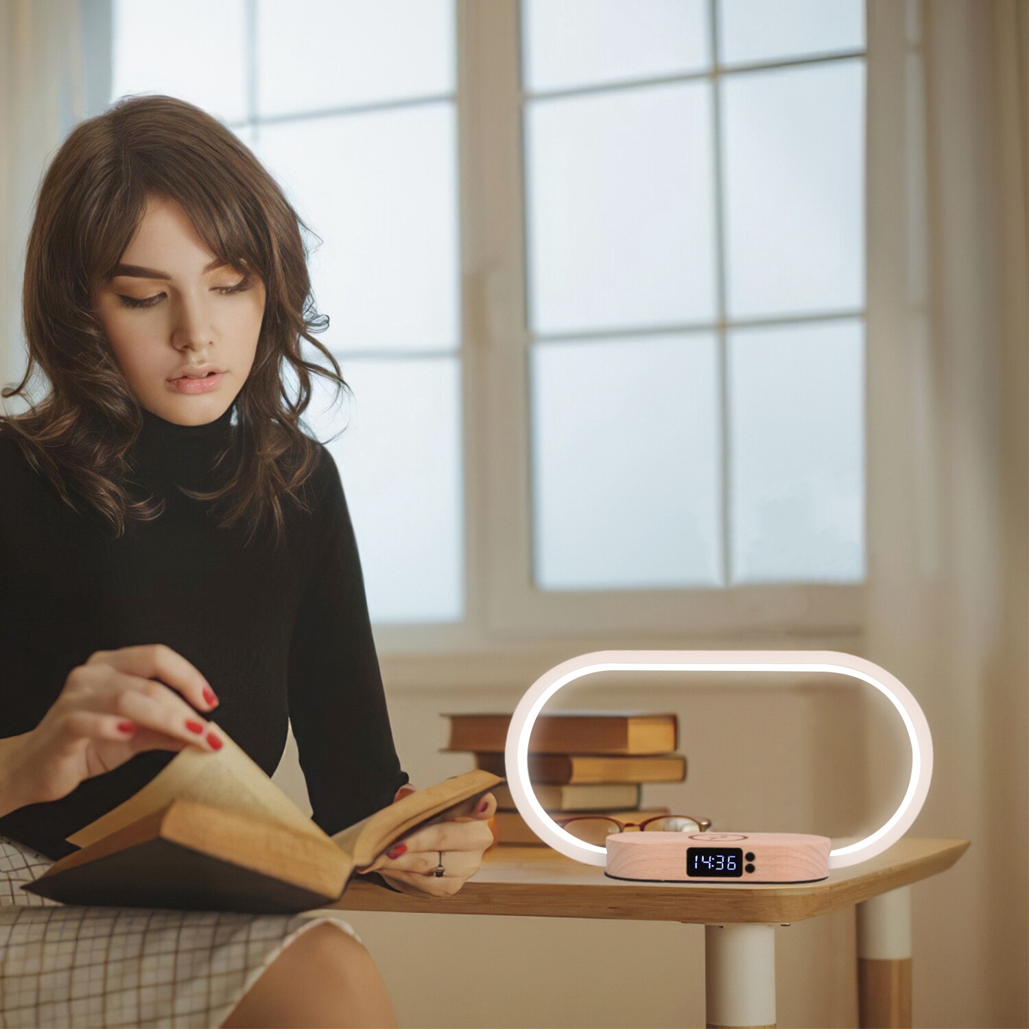 With Wireless Charging Wake-up Light, Digital Sonic