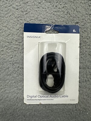 Insignia Digital Optical Audio Cable 6 FT NS-HZ507 Surround 5.1 & 7.1 Compatible