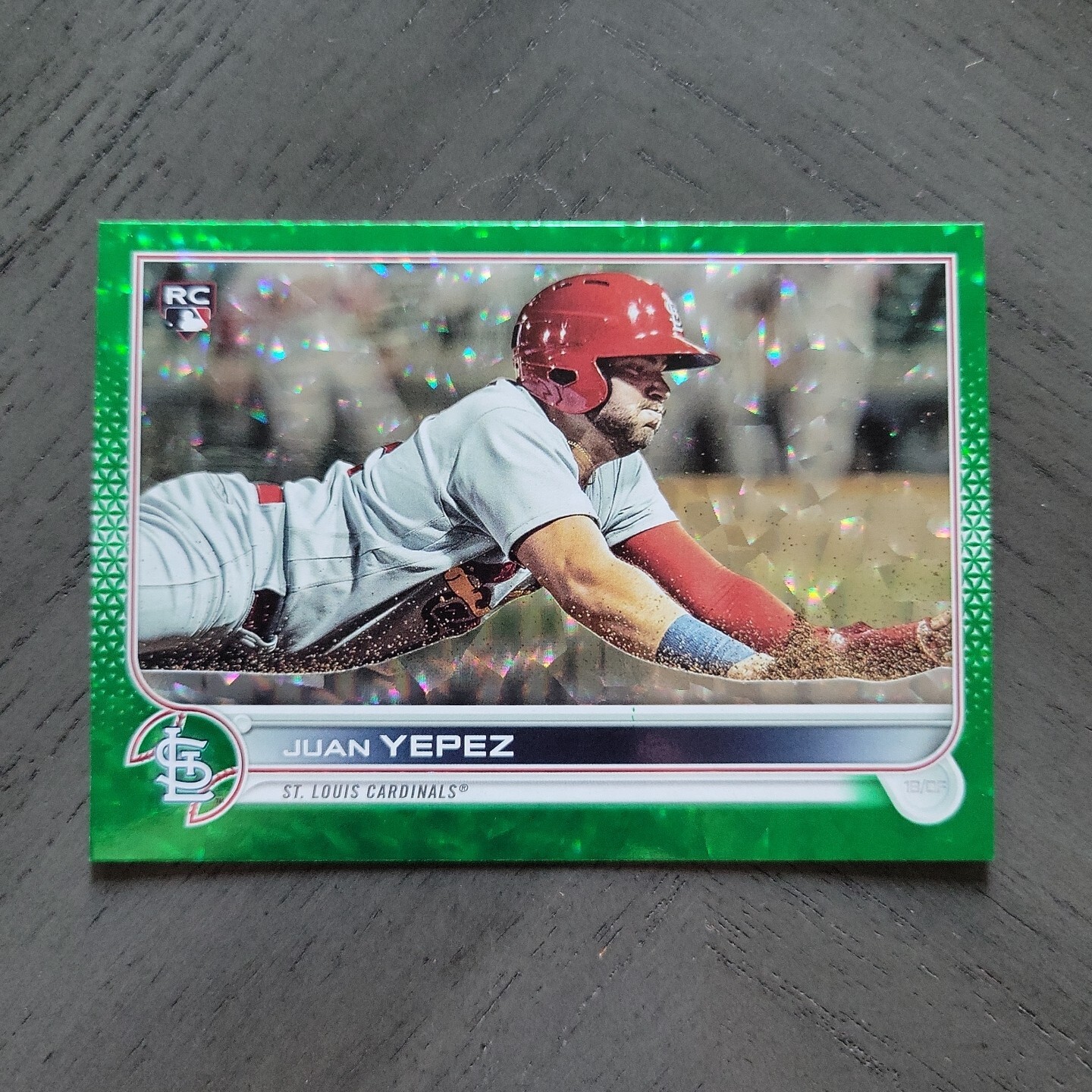 2022 Topps S2 - Juan Yepez (RC) GREEN Foil - Cardinals #212/499 - #506 D24