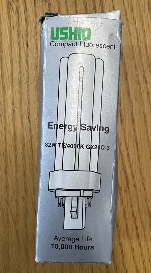 USHIO 32w CF32TE/841 GX24Q3 Compact Fluorescent Light Bulb Ships in 24 hours! - Image 3 of 3