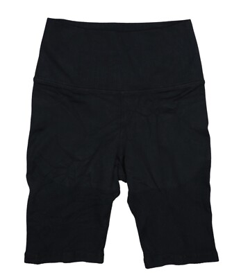 Avocado Mesh Inset Compression Fit Women's Bike Style Shorts XS/S NWT Black
