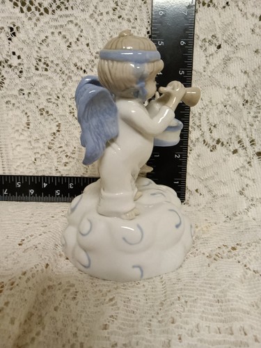 Vntg 1985 Music Box MANN Porcelain Angels (Hark The Heral Angels Sing) - Picture 4 of 5