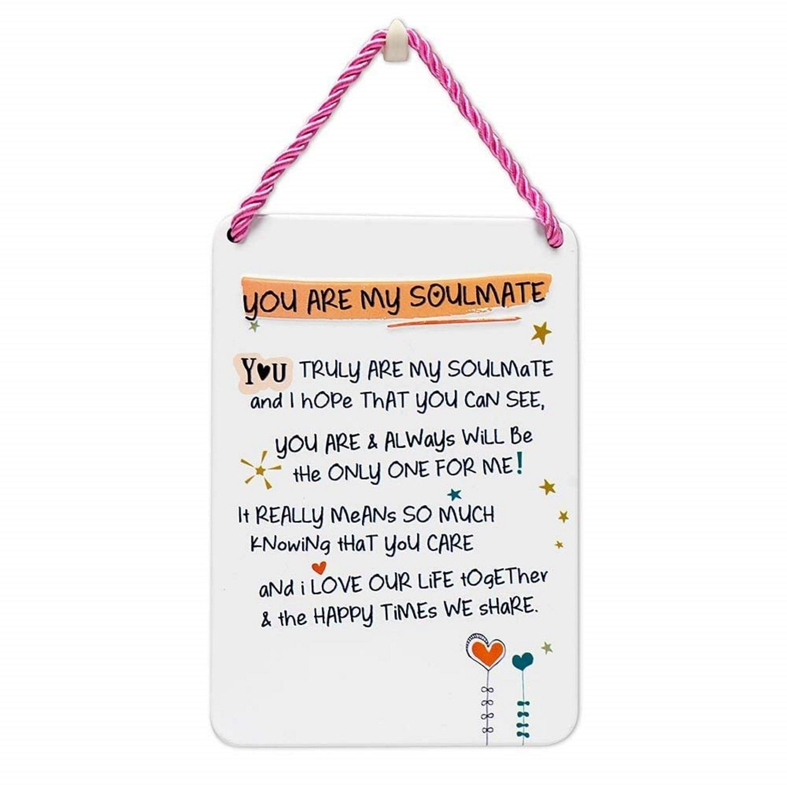 House Rules Sign You Are My Soulmate Decorative Tin Wall Door Plaque Gift Idea